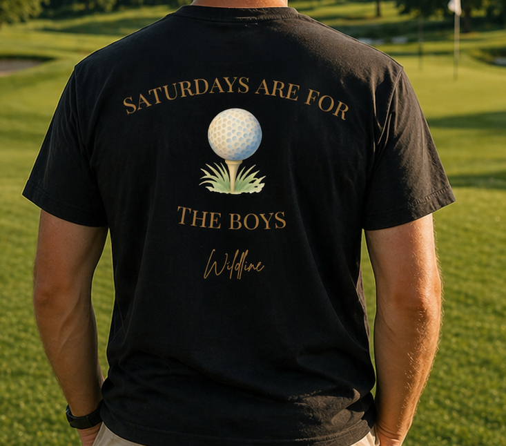 For The Boys Golf Adult Short Sleeve Shirt